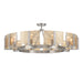Golden - 3164-10SF PW-AWG - Ten Light Semi-Flush Mount - Aenon - Pewter
