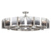Golden - 3164-10SF PW-SWG - Ten Light Semi-Flush Mount - Aenon - Pewter