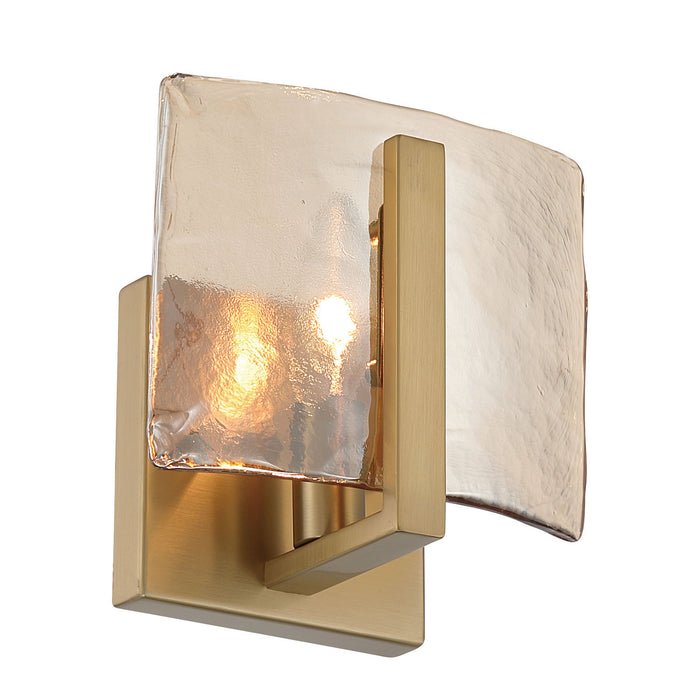 Golden - 3164-1W BCB-AWG - One Light Wall Sconce - Aenon - Brushed Champagne Brass
