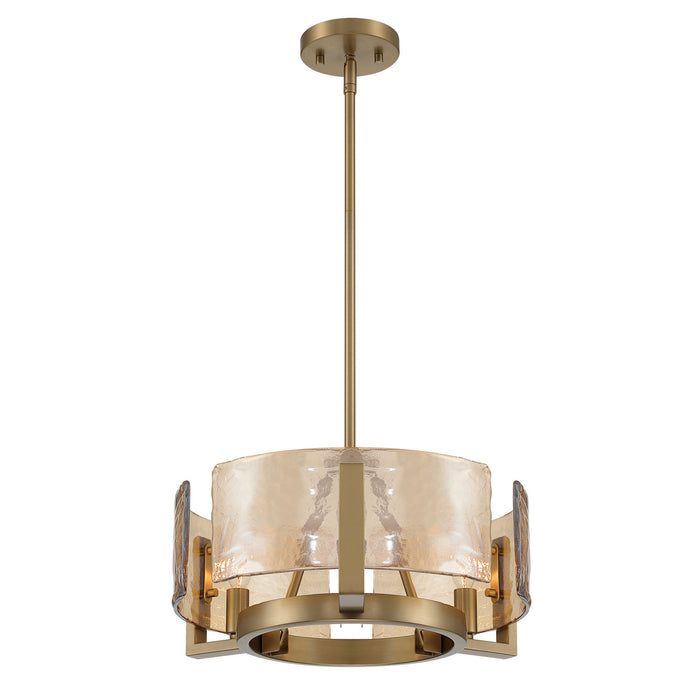 Golden - 3164-3 BCB-AWG - Three Light Chandelier - Aenon - Brushed Champagne Brass