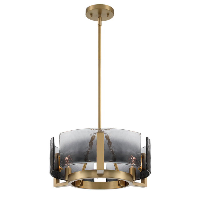 Golden - 3164-3 BCB-SWG - Three Light Chandelier - Aenon - Brushed Champagne Brass