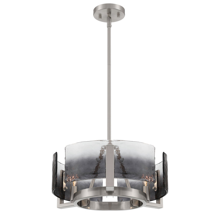 Golden - 3164-3 PW-SWG - Three Light Chandelier - Aenon - Pewter