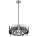 Golden - 3164-3 PW-SWG - Three Light Chandelier - Aenon - Pewter