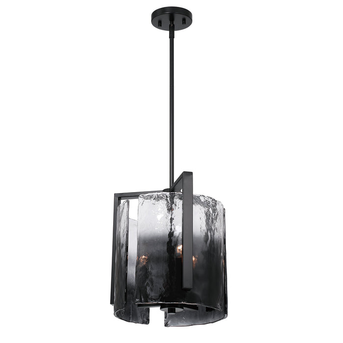 Golden - 3164-3P BLK-SWG - Three Light Pendant - Aenon - Matte Black