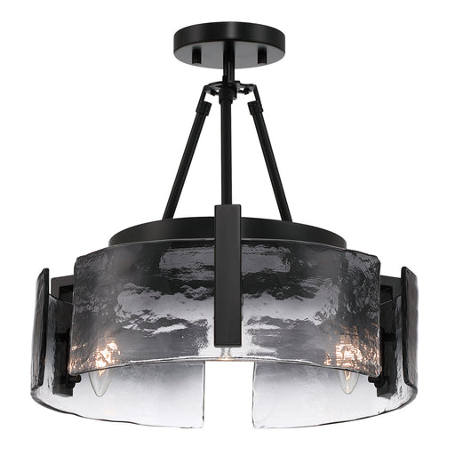 Aenon Three Light Semi-Flush Mount Matte Black