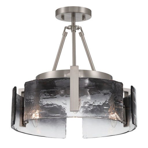 Aenon Three Light Semi-Flush Mount Pewter