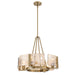 Golden - 3164-4 BCB-AWG - Four Light Chandelier - Aenon - Brushed Champagne Brass