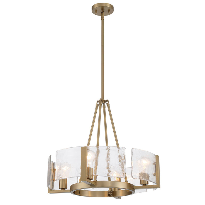 Golden - 3164-4 BCB-HWG - Four Light Chandelier - Aenon - Brushed Champagne Brass