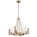 Golden - 3164-4 BCB-HWG - Four Light Chandelier - Aenon - Brushed Champagne Brass