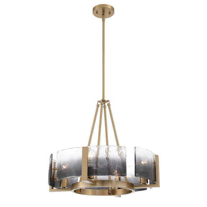 Golden - 3164-4 BCB-SWG - Four Light Chandelier - Aenon - Brushed Champagne Brass