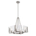 Golden - 3164-4 PW-HWG - Four Light Chandelier - Aenon - Pewter