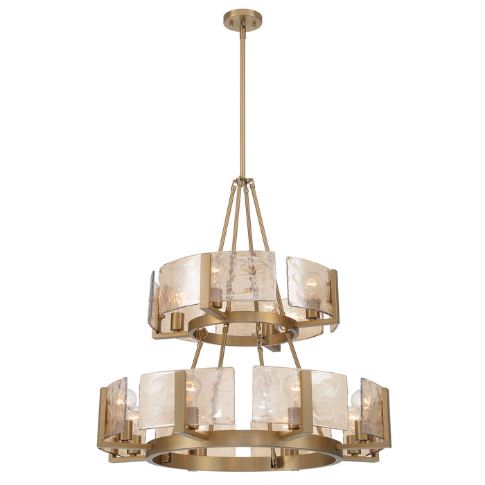 Golden - 3164-4-8 BCB-AWG - 12 Light Chandelier - Aenon - Brushed Champagne Brass