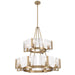 Golden - 3164-4-8 BCB-HWG - 12 Light Chandelier - Aenon - Brushed Champagne Brass