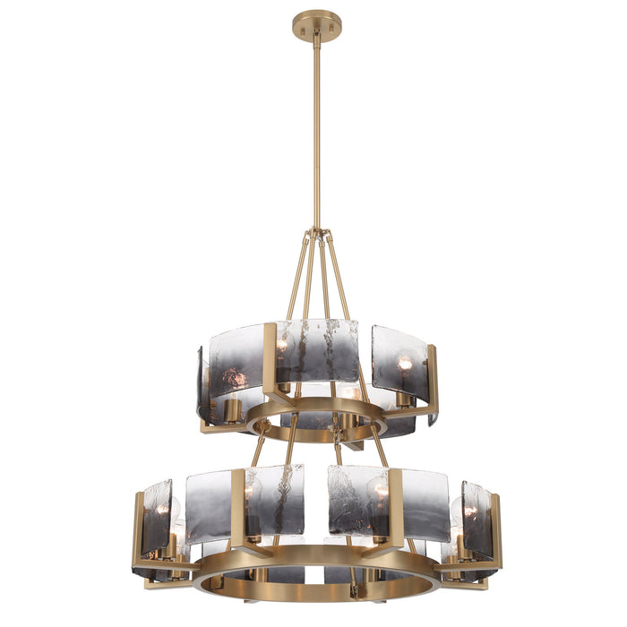 Golden - 3164-4-8 BCB-SWG - 12 Light Chandelier - Aenon - Brushed Champagne Brass