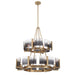 Golden - 3164-4-8 BCB-SWG - 12 Light Chandelier - Aenon - Brushed Champagne Brass