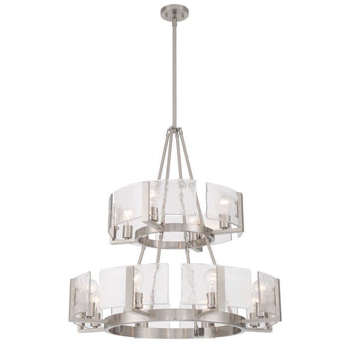 Golden - 3164-4-8 PW-HWG - 12 Light Chandelier - Aenon - Pewter
