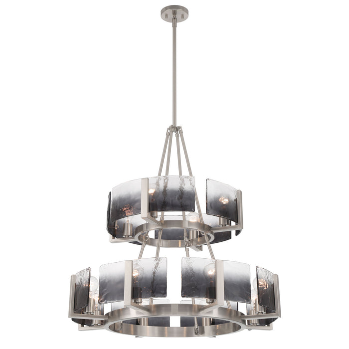 Golden - 3164-4-8 PW-SWG - 12 Light Chandelier - Aenon - Pewter
