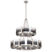 Golden - 3164-4-8 PW-SWG - 12 Light Chandelier - Aenon - Pewter