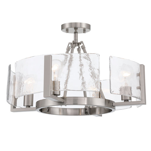 Aenon Four Light Semi-Flush Mount Pewter