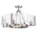 Golden - 3164-4SF PW-HWG - Four Light Semi-Flush Mount - Aenon - Pewter