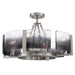 Golden - 3164-4SF PW-SWG - Four Light Semi-Flush Mount - Aenon - Pewter