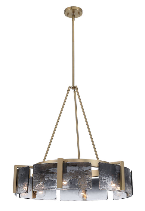Golden - 3164-6 BCB-SWG - Six Light Chandelier - Aenon - Brushed Champagne Brass