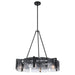 Golden - 3164-6 BLK-SWG - Six Light Chandelier - Aenon - Matte Black