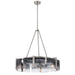 Golden - 3164-6 PW-SWG - Six Light Chandelier - Aenon - Pewter