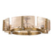 Golden - 3164-6SF BCB-AWG - Six Light Semi-Flush Mount - Aenon - Brushed Champagne Brass