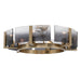 Golden - 3164-6SF BCB-SWG - Six Light Semi-Flush Mount - Aenon - Brushed Champagne Brass