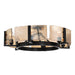 Golden - 3164-6SF BLK-AWG - Six Light Semi-Flush Mount - Aenon - Matte Black
