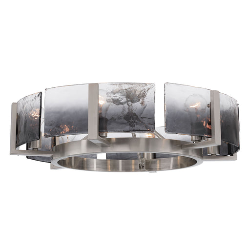 Aenon Six Light Semi-Flush Mount Pewter