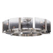 Golden - 3164-6SF PW-SWG - Six Light Semi-Flush Mount - Aenon - Pewter