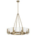 Golden - 3164-8 BCB-HWG - Eight Light Chandelier - Aenon - Brushed Champagne Brass