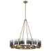 Golden - 3164-8 BCB-SWG - Eight Light Chandelier - Aenon - Brushed Champagne Brass