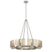 Golden - 3164-8 PW-AWG - Eight Light Chandelier - Aenon - Pewter