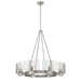 Golden - 3164-8 PW-HWG - Eight Light Chandelier - Aenon - Pewter