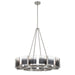 Golden - 3164-8 PW-SWG - Eight Light Chandelier - Aenon - Pewter