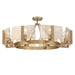 Golden - 3164-8SF BCB-AWG - Eight Light Semi-Flush Mount - Aenon - Brushed Champagne Brass