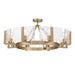 Golden - 3164-8SF BCB-HWG - Eight Light Semi-Flush Mount - Aenon - Brushed Champagne Brass