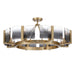 Golden - 3164-8SF BCB-SWG - Eight Light Semi-Flush Mount - Aenon - Brushed Champagne Brass