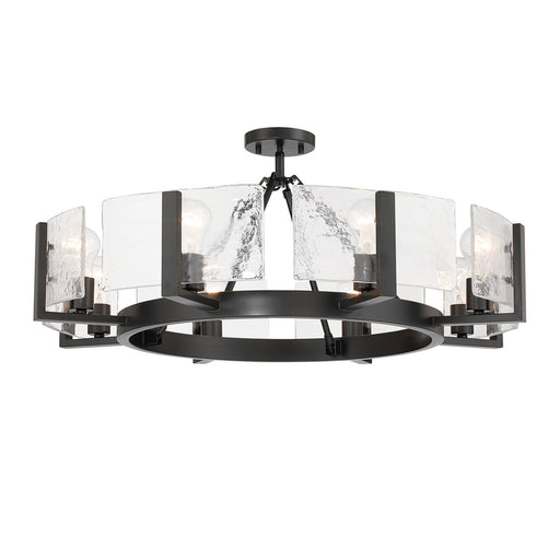 Aenon Eight Light Semi-Flush Mount Matte Black