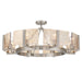 Golden - 3164-8SF PW-AWG - Eight Light Semi-Flush Mount - Aenon - Pewter