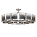 Golden - 3164-8SF PW-SWG - Eight Light Semi-Flush Mount - Aenon - Pewter