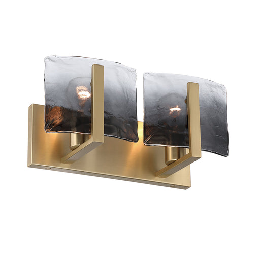 Aenon Two Light Vanity Brushed Champagne Brass