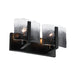 Golden - 3164-BA2 BLK-SWG - Two Light Vanity - Aenon - Matte Black