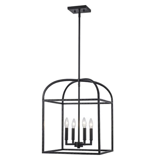 Trans Globe Imports - 11814 BK - Four Light Pendant - Sabriel - Black