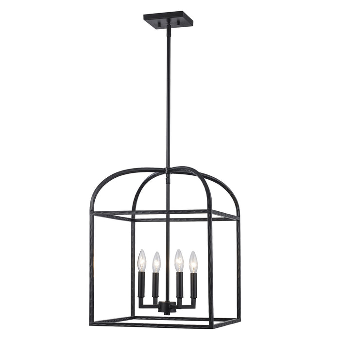Trans Globe Imports - 11814 BK - Four Light Pendant - Sabriel - Black