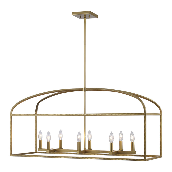 Trans Globe Imports - 11818 AG - Eight Light Pendant - Sabriel - Antique Gold