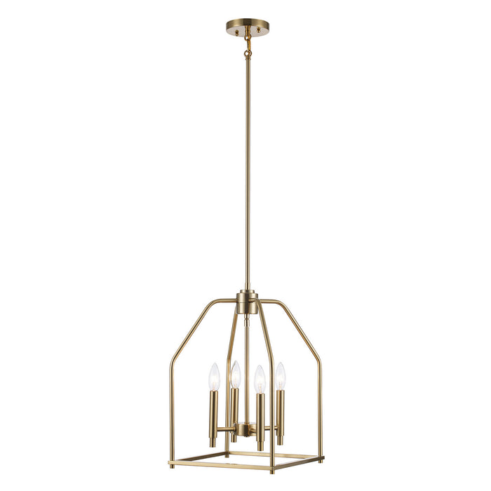 Trans Globe Imports - 11834 AG - Four Light Pendant - Birdy - Antique Gold